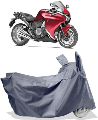Amexride Two Wheeler Cover for Honda(VFR 1200F, Grey)