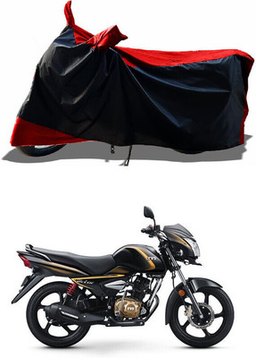 DeepShakshi AUTOMOTIVE Waterproof Two Wheeler Cover for TVS(Victor Premium BS6, Red)