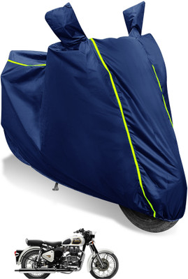 Auto Hub Waterproof Two Wheeler Cover for Royal Enfield(Classic 350, Multicolor)