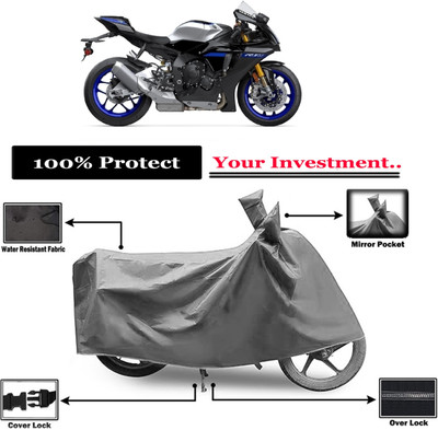 Amexride Two Wheeler Cover for Yamaha(YZF R1 M, Grey)