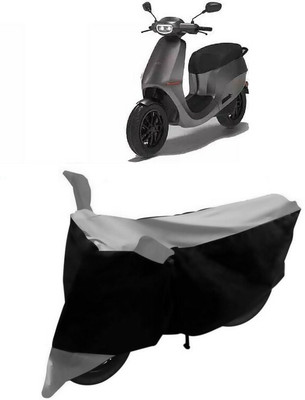 NEXTON Waterproof Two Wheeler Cover for Ola(Electric Scooter, Black, Grey)