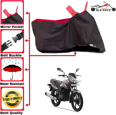 AASHTIK MART Two Wheeler Cover for TVS(Sport KS, Red, Black)