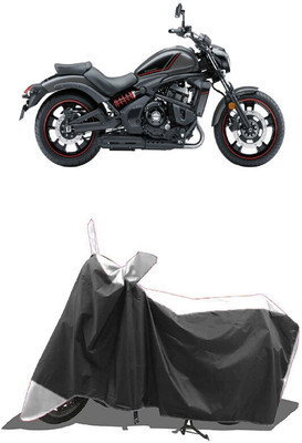SUGASHRI Waterproof Two Wheeler Cover for Kawasaki(Vulcan S BS6, White, Black)
