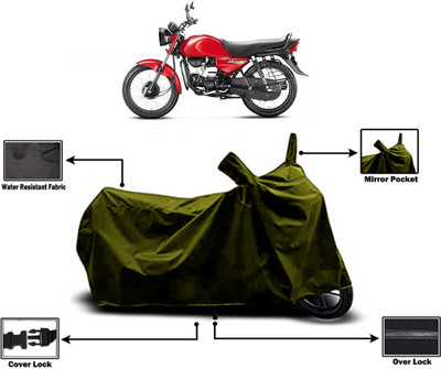 Amexride Two Wheeler Cover for Hero(HF Dawn, Green)