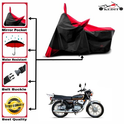 AASHTIK MART Two Wheeler Cover for Yamaha(RX 100, Red, Black)