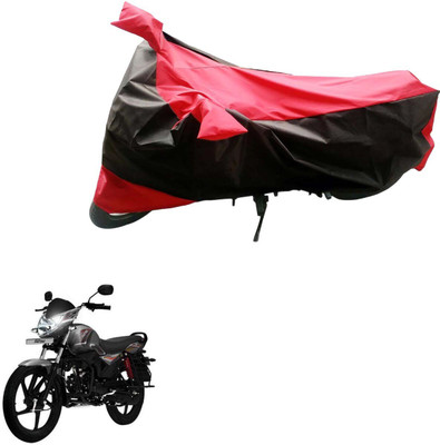 Mdstar Waterproof Two Wheeler Cover for Mahindra(Pantero, Black, Red)