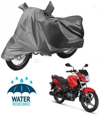 Tritika Waterproof Two Wheeler Cover for Hero(Glamour, Grey)