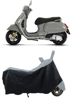 Coxtor Waterproof Two Wheeler Cover for Vespa(GTS 300 BS6, Grey)