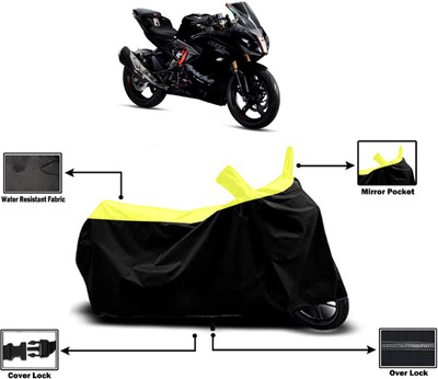 Amexride Two Wheeler Cover for TVS(Apache RTR 310 BS6, Yellow)