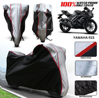 xodi Waterproof Two Wheeler Cover for Yamaha(R15, Silver, Black, Multicolor)