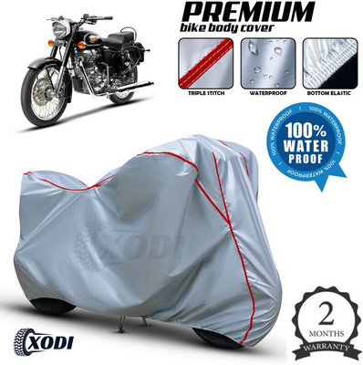 OliverX Waterproof Two Wheeler Cover for Royal Enfield(Bullet 350 New, Multicolor)