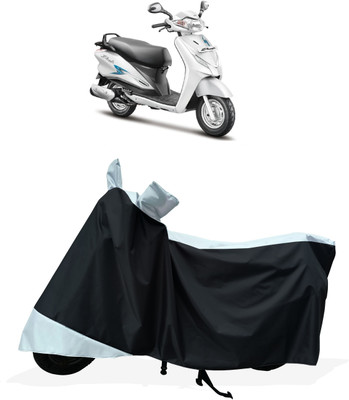 Tricway Two Wheeler Cover for Hero(Duet 125 CC BS6, White)