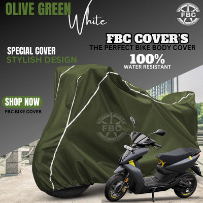 FBC Waterproof Two Wheeler Cover for Ather(450 X, White)