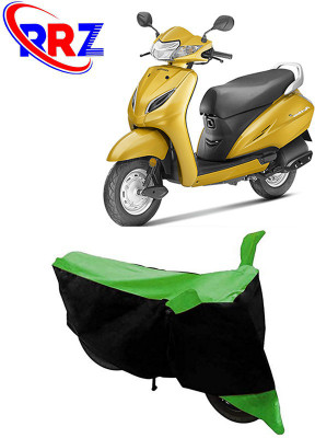 RRZ Waterproof Two Wheeler Cover for Honda(Activa 5G, Black, Green)