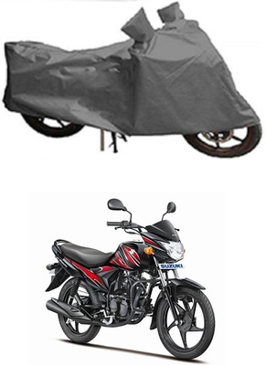 Mdstar Waterproof Two Wheeler Cover for Suzuki(Hayate, Grey)