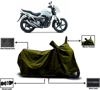 Amexride Two Wheeler Cover for Suzuki(GS 150R, Green)