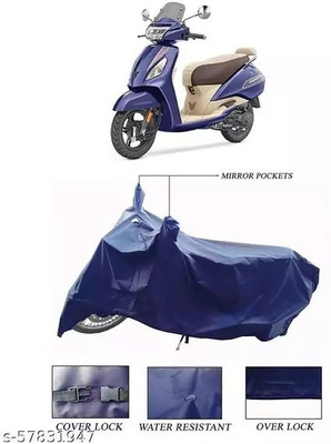 gurukul mart Waterproof Two Wheeler Cover for MV Agusta(Electric Optima BS6, Blue)