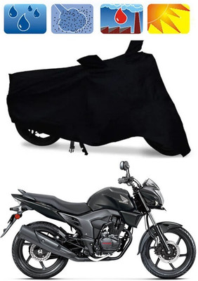 DeepShakshi AUTOMOTIVE Two Wheeler Cover for Honda(CB Trigger, Black)
