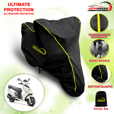 AUTOCOZEN Waterproof Two Wheeler Cover for Hero(Motocorp Electric Scooter, Black)