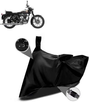 DeepShakshi AUTOMOTIVE Two Wheeler Cover for Royal Enfield(Bullet 350, Black)