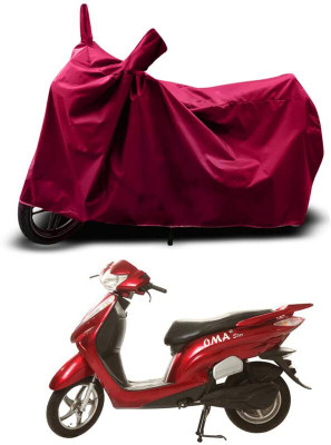 KEDIT Two Wheeler Cover for Universal For Bike(Star, Maroon)