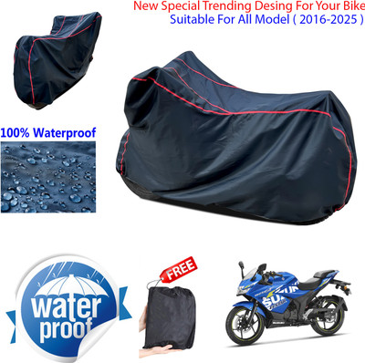 AUTOCAD Waterproof Two Wheeler Cover for Suzuki(Gixxer SF 150, Black)