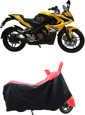Coxtor Two Wheeler Cover for Bajaj(Pulsar SS400 BS6, Red)