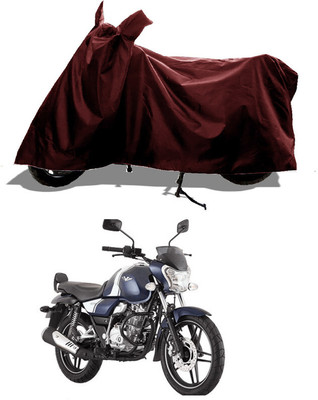 GROFATIK Two Wheeler Cover for Bajaj(v15, Maroon)