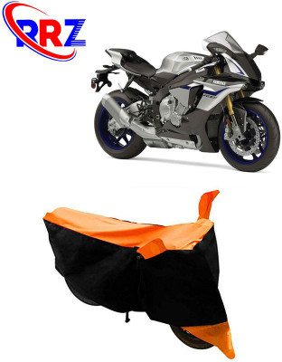 RRZ Waterproof Two Wheeler Cover for Yamaha(YZF R1M, Black, Orange)