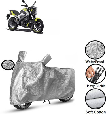 CODOKI Waterproof Two Wheeler Cover for Bajaj(Dominar, Silver)