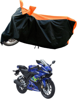 DeepShakshi AUTOMOTIVE Waterproof Two Wheeler Cover for Yamaha(YZF R15 V3 Moto GP Edition BS6, Orange)