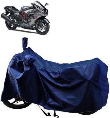 MMSSTAR Waterproof Two Wheeler Cover for Kawasaki(Ninja ZX 14R, Blue)