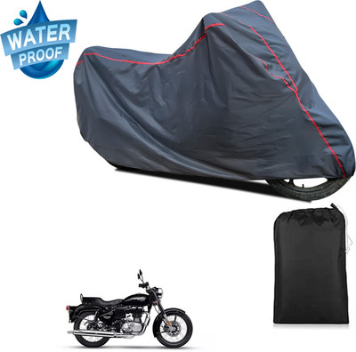 PAGORA Waterproof Two Wheeler Cover for Royal Enfield(Bullet 350 Twinspark, Grey)