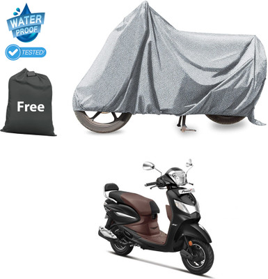 PAGORA Waterproof Two Wheeler Cover for Hero(Pleasure Plus, Silver)