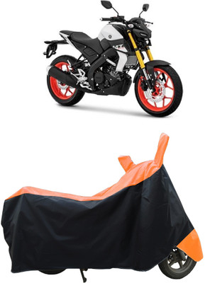 Coxtor Waterproof Two Wheeler Cover for Yamaha(MT 15 New BS6, Orange)