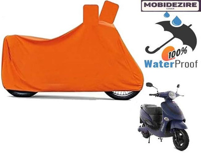 Mobidezire Waterproof Two Wheeler Cover for Hero(Electric Zippy, Black, Red)