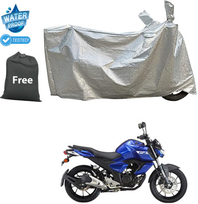 CODOKI Waterproof Two Wheeler Cover for Yamaha(FZ S V3.0 FI, Silver)