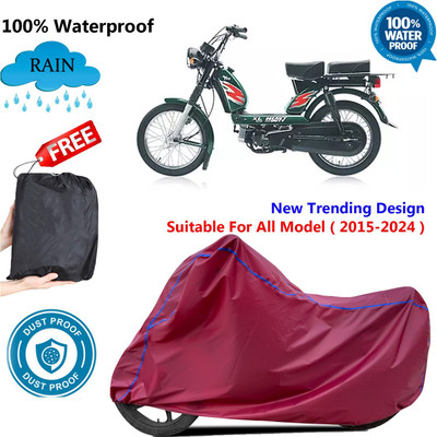 AUTOCAD Waterproof Two Wheeler Cover for TVS(Heavy Duty Super XL, Maroon)