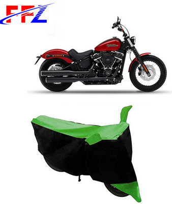 FFZ Two Wheeler Cover for Harley Davidson(Street Bob, Black, Green)