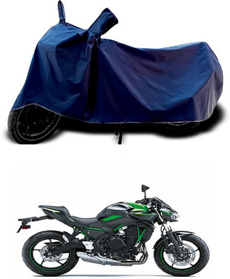 NIRUJI TRADERS Waterproof Two Wheeler Cover for Kawasaki(Z650, Blue)