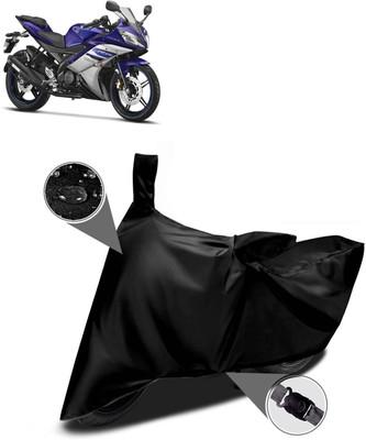 DeepShakshi AUTOMOTIVE Two Wheeler Cover for Yamaha(YZF-R15 V2, Black)