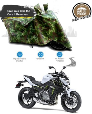 AUTOGARH Waterproof Two Wheeler Cover for Kawasaki(Z650, Multicolor)