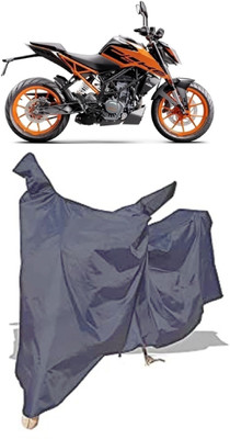 Amexride Two Wheeler Cover for KTM(200 Duke, Grey)
