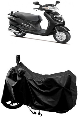 AutoKick Two Wheeler Cover for Hero(Duet LX 110CC BS6, Black)