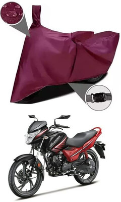 KEDIT Two Wheeler Cover for Hero(Glamour, Maroon)
