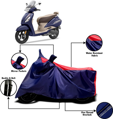 V VINTON Two Wheeler Cover for TVS(Jupiter classic, Multicolor)