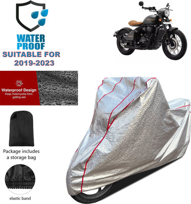 GOSHIV-car and bike accessories Waterproof Two Wheeler Cover for JAWA(Perak, Silver)