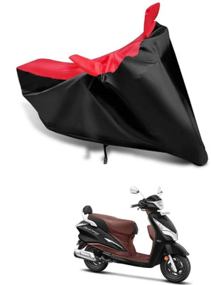 KEDIT Two Wheeler Cover for Hero(Destini 125, Red, Black)