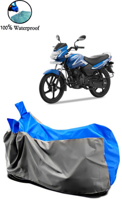 Autofly Waterproof Two Wheeler Cover for TVS(Sport, Grey, Blue)