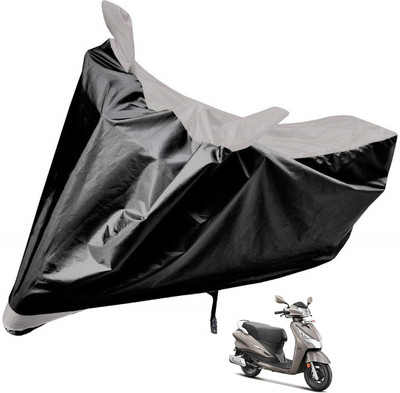 MOCKHE Two Wheeler Cover for Hero(Destini 125, Silver)